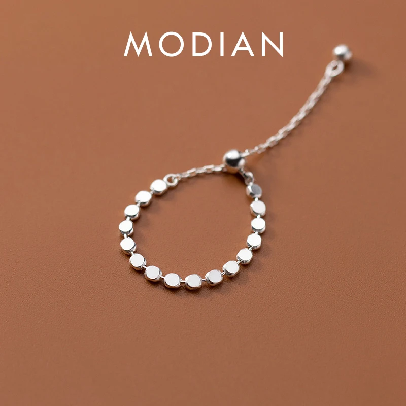 Modian Simple Free Size Chain Cute Ring 100% 925 Sterling Silver Elegant Fashion Finger Rings For Women Girls Jewelry Gifts
Modian Simple Free Size Chain Cute Ring 100% 925 Sterling Silver Elegant Fashion Finger Rings For Women Girls Jewelry Gifts