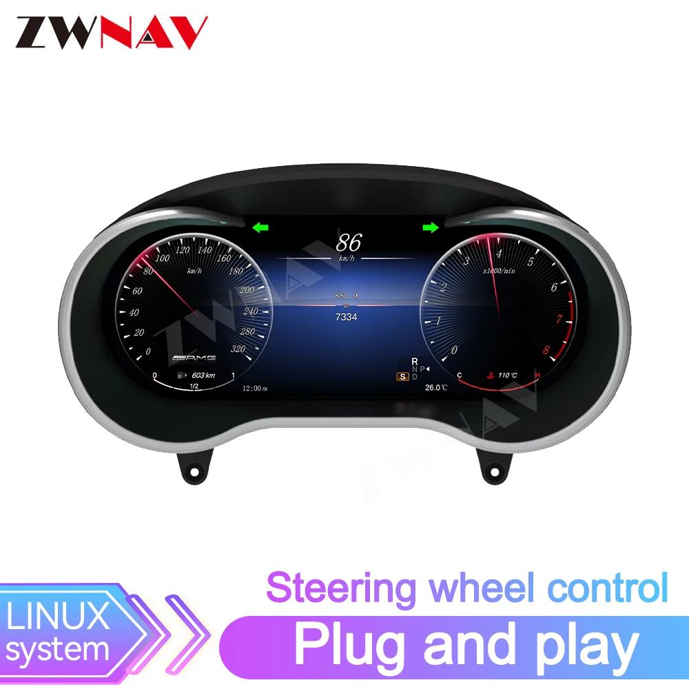 12.3 inch Digital Dashboard Cluster For Benz W205 C-Class GLC 2015-2018 LCD Instrument Panel Cockpit Speedometer Gauge Plug-play
12.3 inch Digital Dashboard Cluster For Benz W205 C-Class GLC 2015-2018 LCD Instrument Panel Cockpit Speedometer Gauge Plug-play