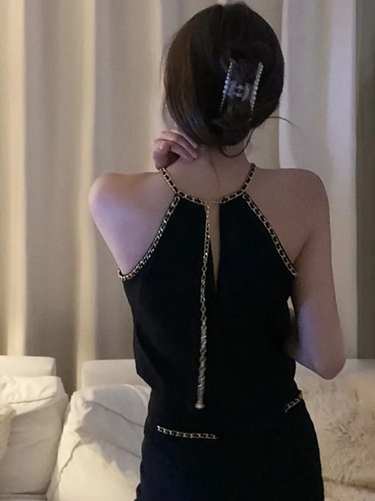 Chic Knitted Strap Vest Women Summer Inner Beautiful Ba Svel oulder External Chain Hanging Ne Top
Chic Knitted Strap Vest Women Summer Inner Beautiful Ba Svel oulder External Chain Hanging Ne Top