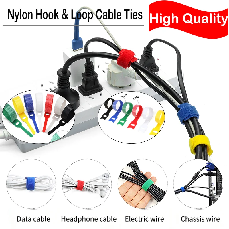 length 150-300mm Reusable Fastening Cable Ties Adjustable Nylon Hook Loop Cord Ties Wire Management Straps Cord Organizer
length 150-300mm Reusable Fastening Cable Ties Adjustable Nylon Hook Loop Cord Ties Wire Management Straps Cord Organizer