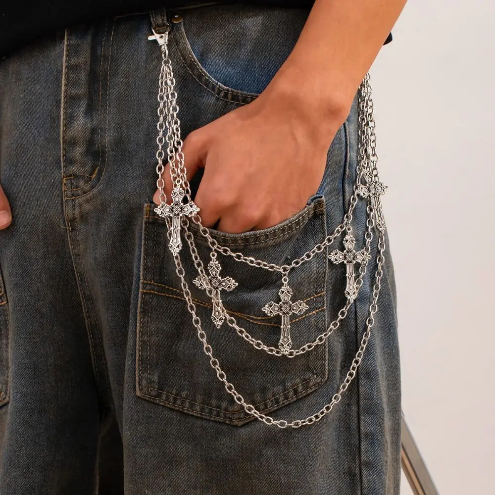 Cool Tassel Cross Waist Chain Gothic Zinc Alloy Punk Belt Chain Multi-layer Hip Hop Tassel Jeans Chain Jeans
Cool Tassel Cross Waist Chain Gothic Zinc Alloy Punk Belt Chain Multi-layer Hip Hop Tassel Jeans Chain Jeans