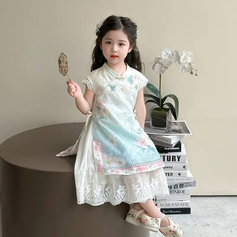 Юбка Cheongsam в китайском стиле для девочек, новинка лета 2024, платье для девочек, детское платье, детская однотонная юбка без рукавов LI236
Юбка Cheongsam в китайском стиле для девочек, новинка лета 2024, платье для девочек, детское платье, детская однотонная юбка без рукавов LI236