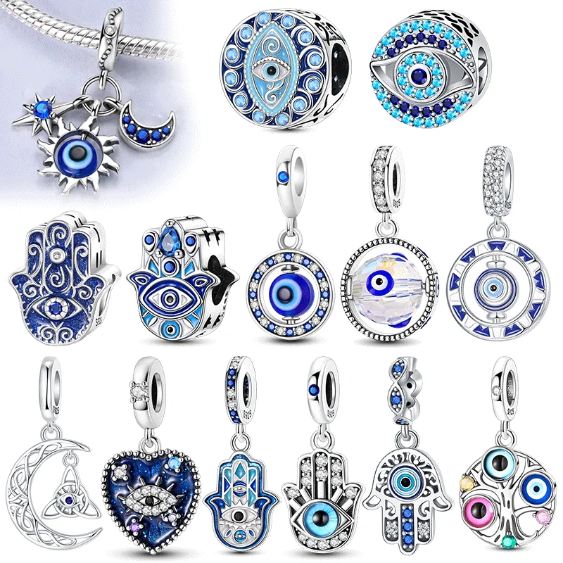 Pendant Fatima's Hand Nazar Eye Solid 925 Sterling Silver Dangle Charm Protection Pendant Women Summer Fine Jewelry
Pendant Fatima's Hand Nazar Eye Solid 925 Sterling Silver Dangle Charm Protection Pendant Women Summer Fine Jewelry