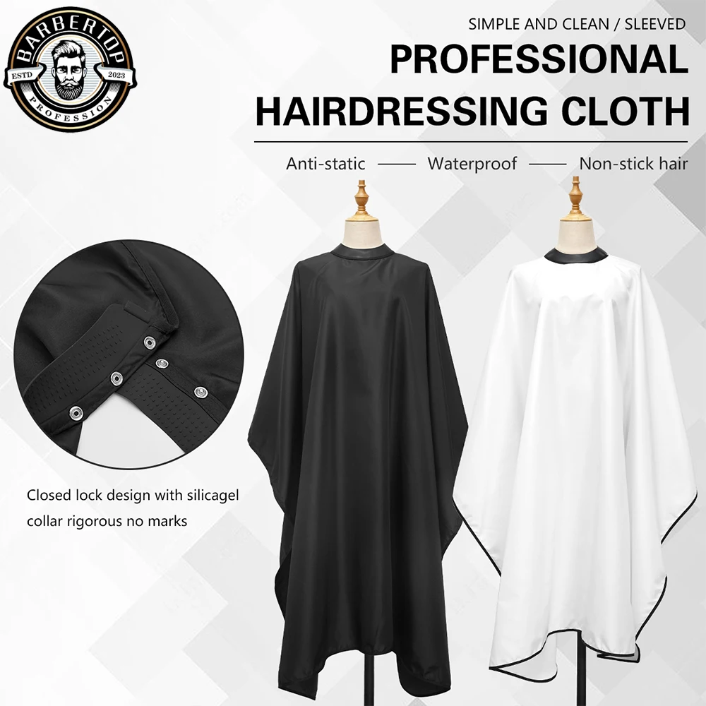 Barbershop Silicone Neckline Hairdressing Gown Buckle Waterproof Haircut Cloth Barbershop Non-slip Cape Styling Tools
Barbershop Silicone Neckline Hairdressing Gown Buckle Waterproof Haircut Cloth Barbershop Non-slip Cape Styling Tools