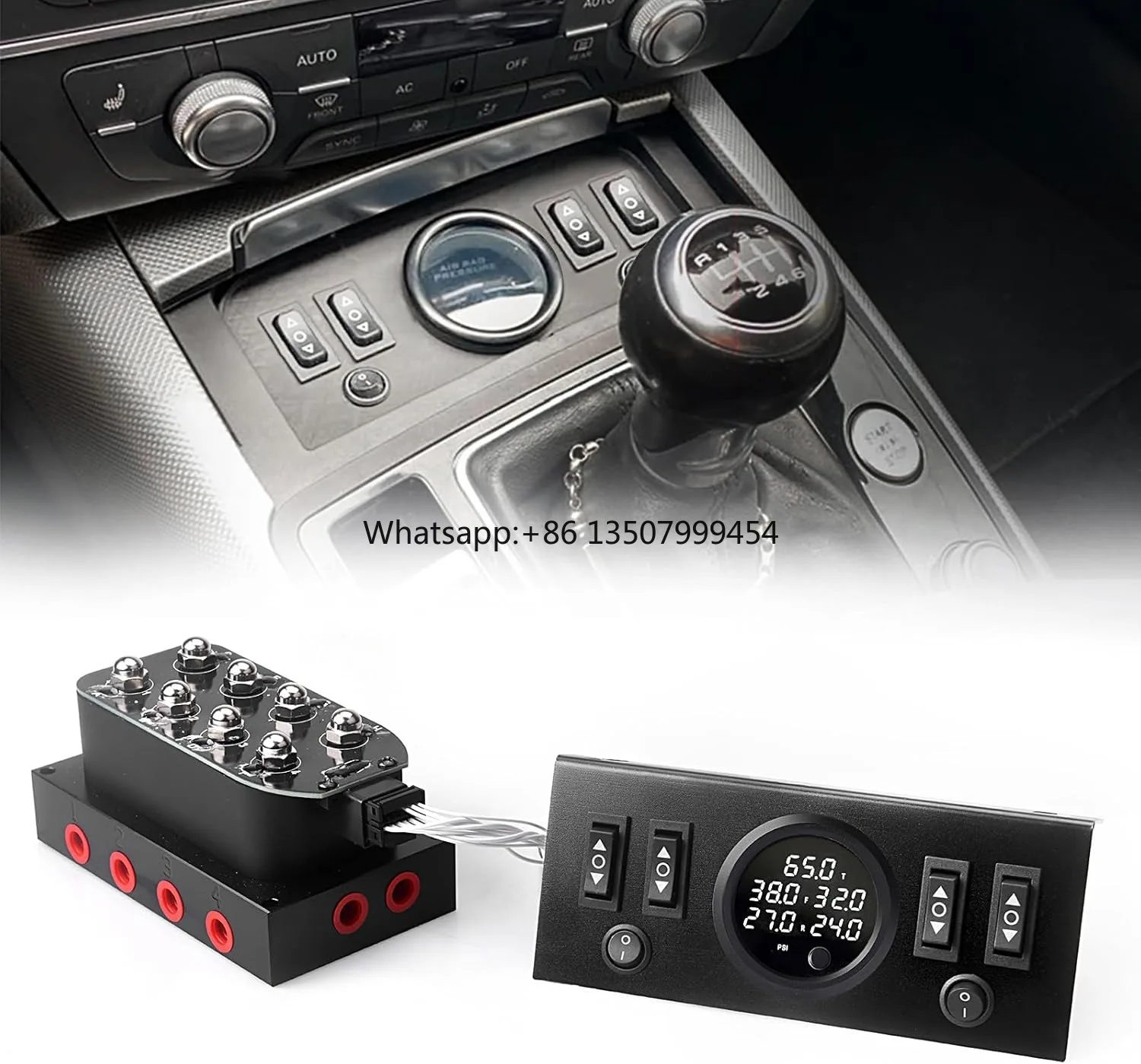12V Solenoid 8-Valve Air Ride Suspension with Control Panel Ship Type Switch, Equipped with Five Display air Pressure Gauge
12V Solenoid 8-Valve Air Ride Suspension with Control Panel Ship Type Switch, Equipped with Five Display air Pressure Gauge
