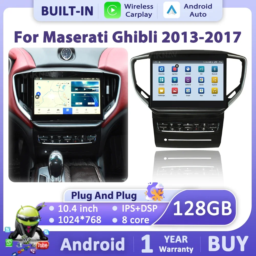 For Maserati Quattroporte Ghibli 2013-2017 Multimedia Player Stereo Upgrade Touch Screen Car Radio Wireless Carplay Android Auto
For Maserati Quattroporte Ghibli 2013-2017 Multimedia Player Stereo Upgrade Touch Screen Car Radio Wireless Carplay Android Auto