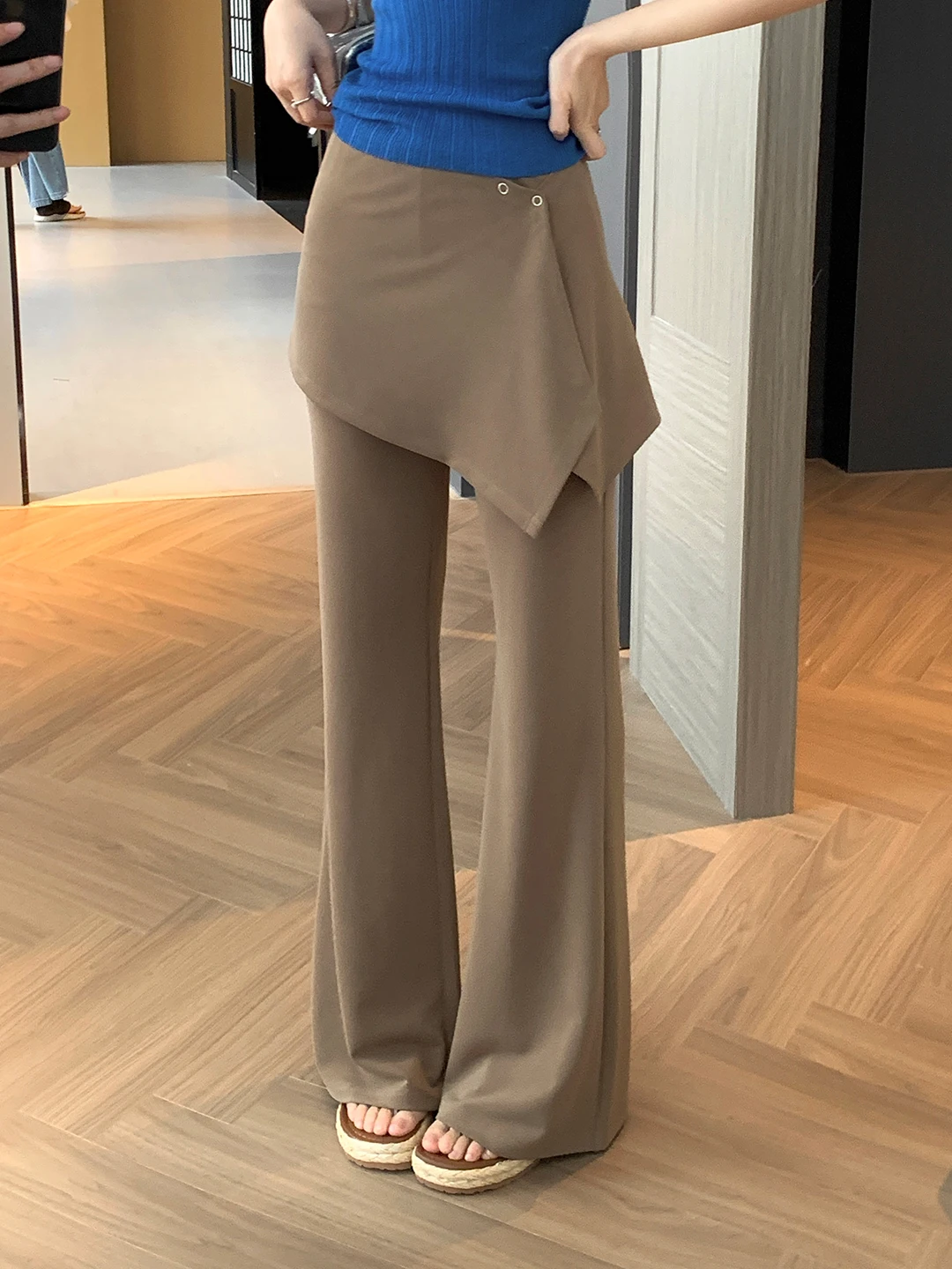 Sweet And Spicy 26 Spring Summer Pear Shaped Modal Elastic Waist Micro Flared Pant Women's Removable Adjustable Z3678
Sweet And Spicy 26 Spring Summer Pear Shaped Modal Elastic Waist Micro Flared Pant Women's Removable Adjustable Z3678