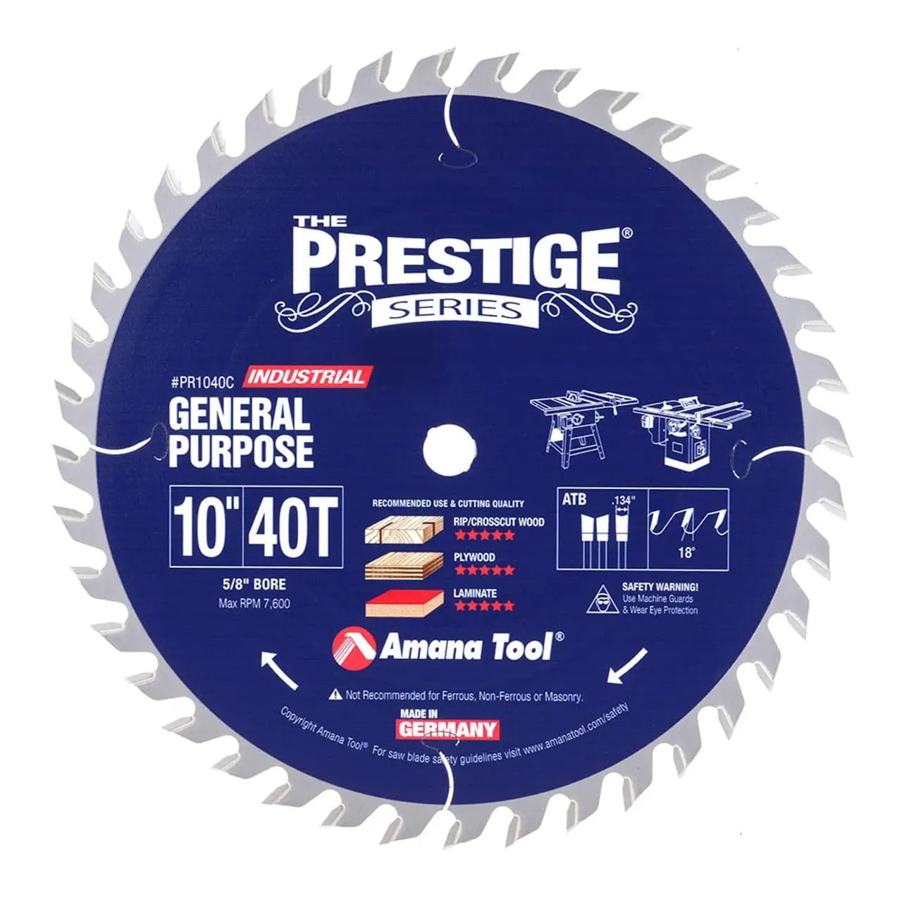 Carbide Tipped Saw Blade 10 Inch 40T for General Purpose Cutting
Carbide Tipped Saw Blade 10 Inch 40T for General Purpose Cutting