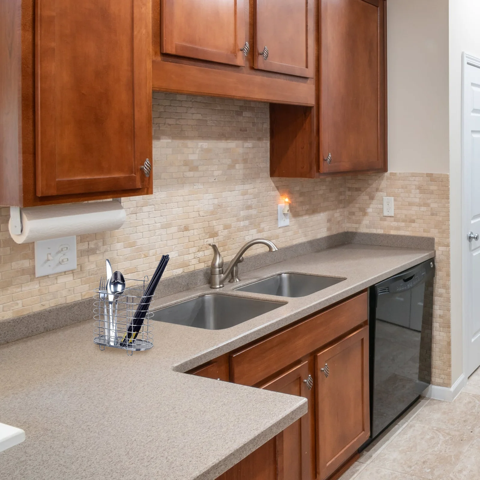 1pc Utensil Organizer For Chopsticks Spoon Fork Knife Tableware Storage Rack With Drainage Holes Rustproof Wall Mountable
1pc Utensil Organizer For Chopsticks Spoon Fork Knife Tableware Storage Rack With Drainage Holes Rustproof Wall Mountable