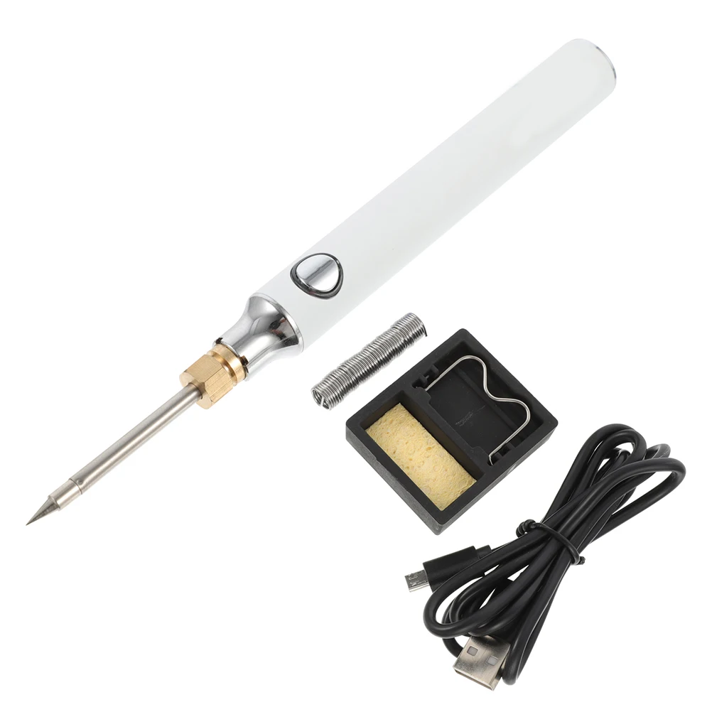 USB Electric Soldering Iron 5V 8V Adjustable Temperature Kit Aluminum Alloy Fast Heating Small Head SMD Work Tool
USB Electric Soldering Iron 5V 8V Adjustable Temperature Kit Aluminum Alloy Fast Heating Small Head SMD Work Tool