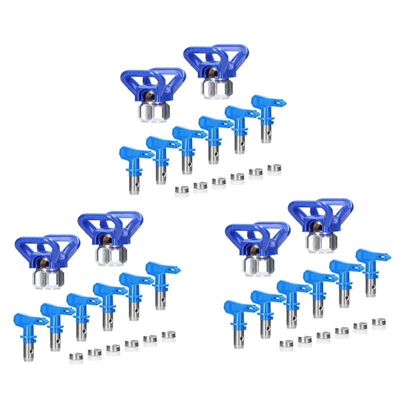 Spray Tips For Airless Sprayer, Reversible Airless Paint Sprayer Nozzle Tips 18Pc With 6Pc Nozzle Seats
Spray Tips For Airless Sprayer, Reversible Airless Paint Sprayer Nozzle Tips 18Pc With 6Pc Nozzle Seats