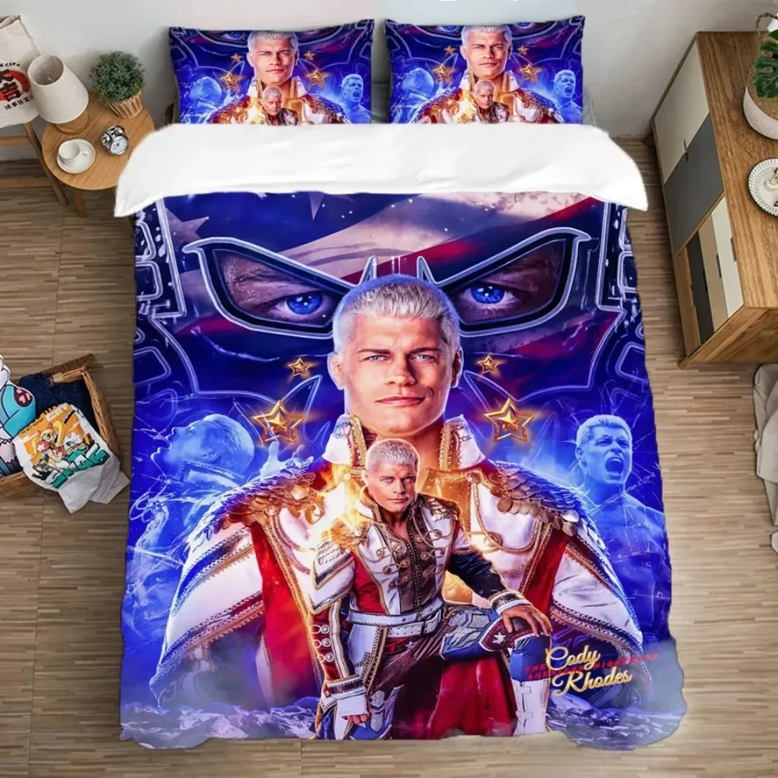 WWE American Nightmare Cody Rhodes Bedding Set 3D Printing Quilt Cover Pillowcase Comforter king Queen Size Boys Adult
WWE American Nightmare Cody Rhodes Bedding Set 3D Printing Quilt Cover Pillowcase Comforter king Queen Size Boys Adult