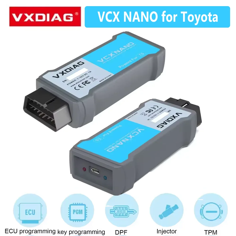 VXDIAG VCX NANO For Toyota OBD2 Diagnostic Tool WiFi/USB Full System Scanner ECU Coding Programming SAE-J2534 for Multi-Brand
VXDIAG VCX NANO For Toyota OBD2 Diagnostic Tool WiFi/USB Full System Scanner ECU Coding Programming SAE-J2534 for Multi-Brand