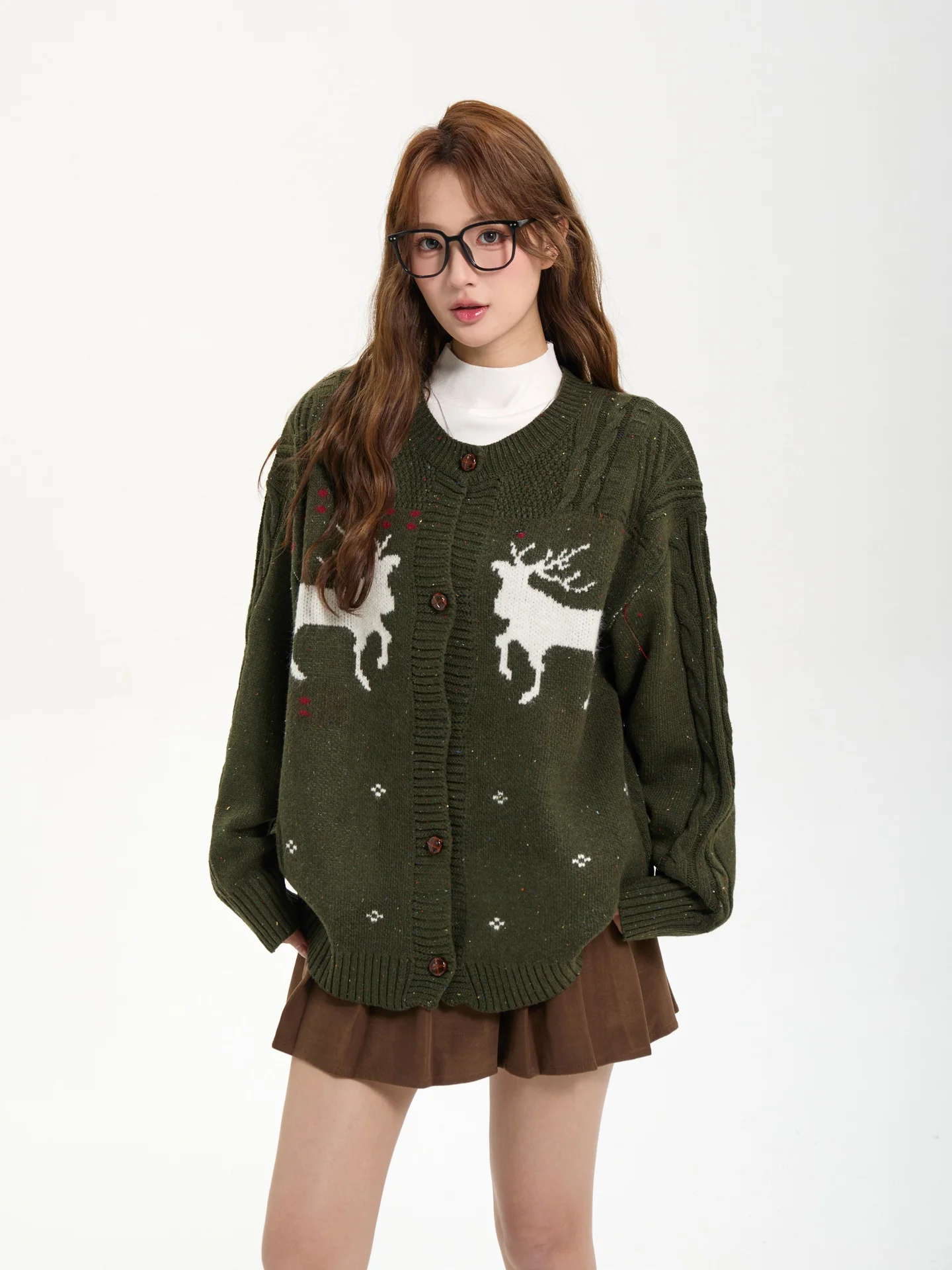 7KEEWEN Осень Зима Американский Ретро Ленивый Sle Олень узор Свободный вязаный кардиган Cisas Свитер Пальто Женский уличный Sle...
7KEEWEN Осень Зима Американский Ретро Ленивый Sle Олень узор Свободный вязаный кардиган Cisas Свитер Пальто Женский уличный Sle...