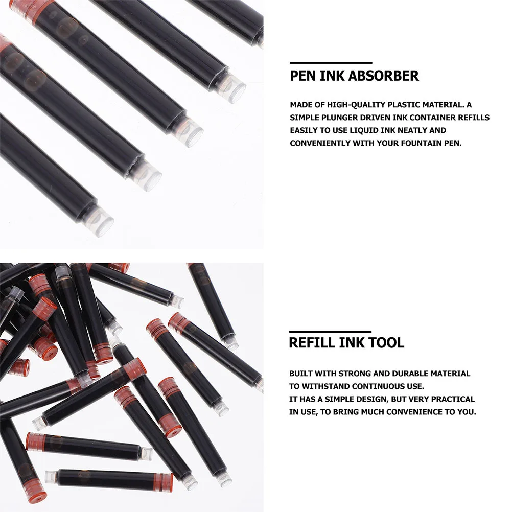 Simple Fountain Pen Refills Plastic Smooth Ink Replacement for Students Professional Use Office Supplies
Simple Fountain Pen Refills Plastic Smooth Ink Replacement for Students Professional Use Office Supplies