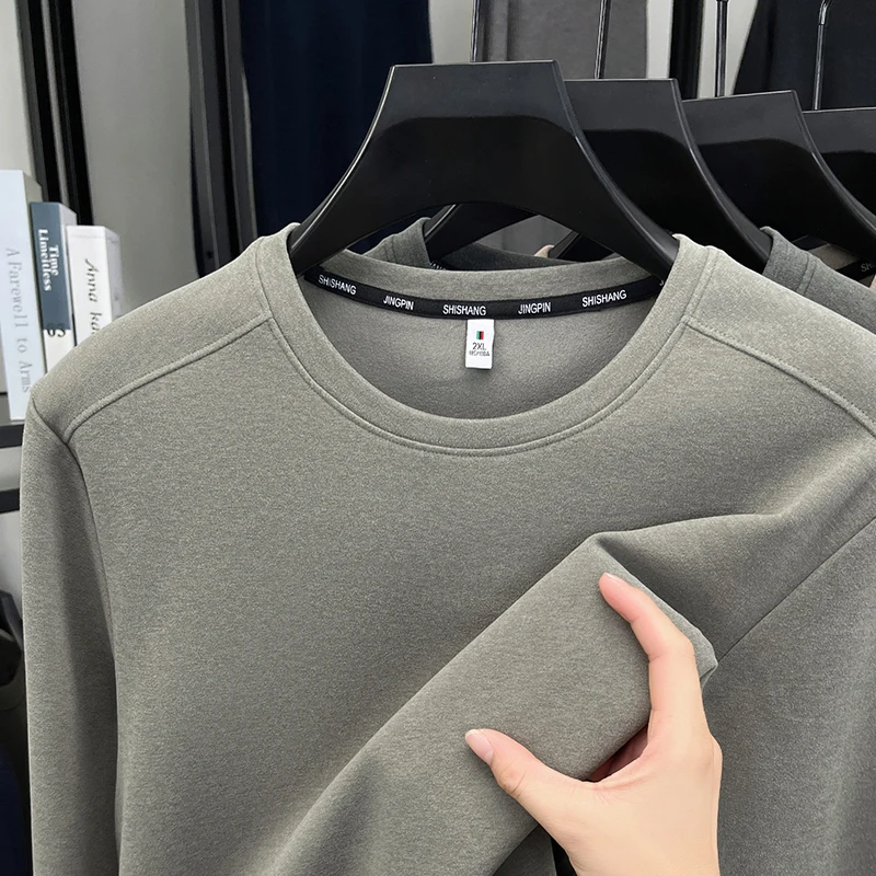 Hoodie Men's Spring and Autumn Round Neck Long Sleeved T-shirt Loose Casual Versatile Top Base Shirt
Hoodie Men's Spring and Autumn Round Neck Long Sleeved T-shirt Loose Casual Versatile Top Base Shirt