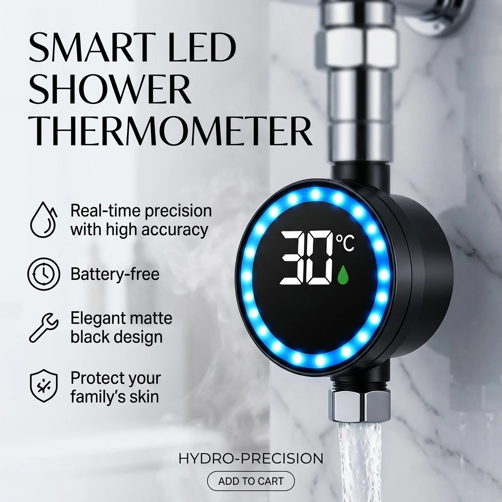 LED Faucet Digital Water Thermometer,Fast Temp Reading, Real-Time Display,Easy Install,Kids Bath Safety,Bathroom & Kitchen Meter
LED Faucet Digital Water Thermometer,Fast Temp Reading, Real-Time Display,Easy Install,Kids Bath Safety,Bathroom & Kitchen Meter