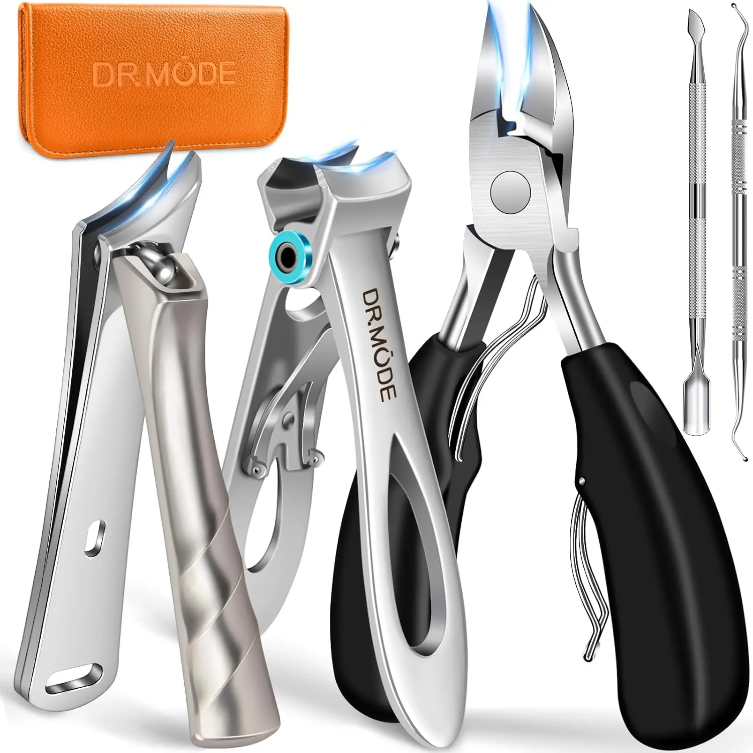 Heavy Duty Toenail Clippers for Thick Nails, Wide Opening & Slanted Blade, Long Handle for Seniors & Men
Heavy Duty Toenail Clippers for Thick Nails, Wide Opening & Slanted Blade, Long Handle for Seniors & Men