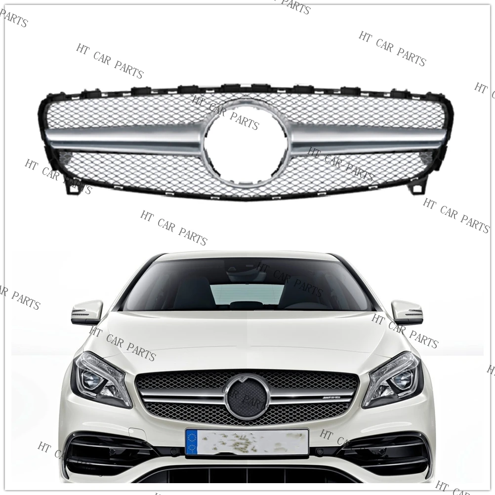 Для Mercedes Benz A Class W176 2016-2018 2016 2017 2018 1 шт. серебристый стиль AMG передний бампер решетка гриль
Для Mercedes Benz A Class W176 2016-2018 2016 2017 2018 1 шт. серебристый стиль AMG передний бампер решетка гриль