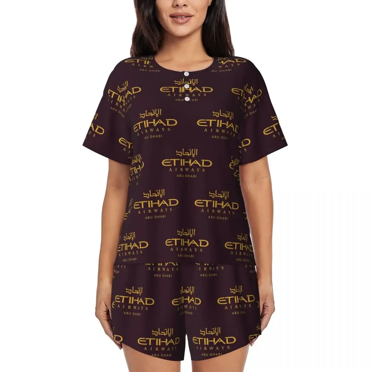 Etihad Airways Round Neck Short Sleeve Nightgowns for Sleeping Sleepshirts Women Loose Pajama Set Short Pants
Etihad Airways Round Neck Short Sleeve Nightgowns for Sleeping Sleepshirts Women Loose Pajama Set Short Pants