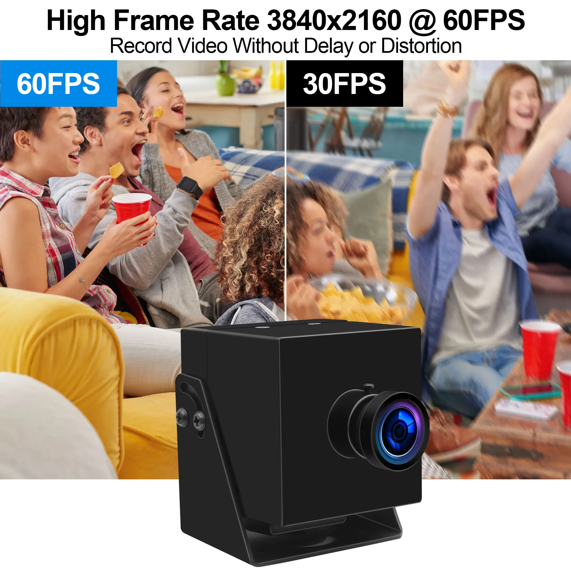 ELP High Speed 60fps HDMI USB 3.0 Webcam 4K Manual Focus 150°/190° Fisheye CCTV Camera PC/TV/Monitor Plug & Play Mini Camera
ELP High Speed 60fps HDMI USB 3.0 Webcam 4K Manual Focus 150°/190° Fisheye CCTV Camera PC/TV/Monitor Plug & Play Mini Camera