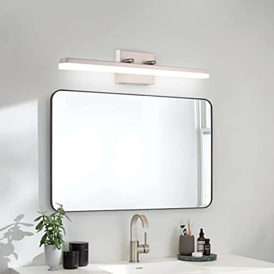 24in Modern LED Vanity Light for Bathroom Lighting Dimmable 24w Brushed Nickel
24in Modern LED Vanity Light for Bathroom Lighting Dimmable 24w Brushed Nickel