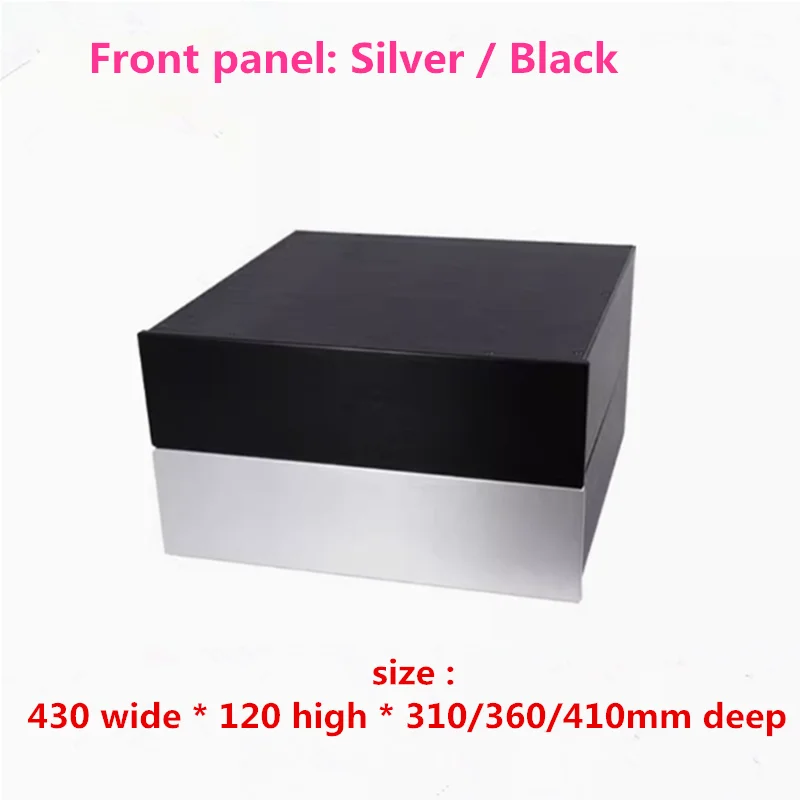 BZ4312 Full Aluminum Amplifier Chassis / Pre-amplifier / DAC Decoder / AMP Enclosure / Case / DIY Box (430*120*410mm)
BZ4312 Full Aluminum Amplifier Chassis / Pre-amplifier / DAC Decoder / AMP Enclosure / Case / DIY Box (430*120*410mm)
