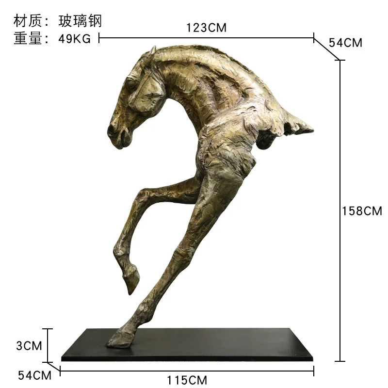 ZK large horse head sculpture sales office living room staircase floor sculpture fiberglass decoration
ZK large horse head sculpture sales office living room staircase floor sculpture fiberglass decoration