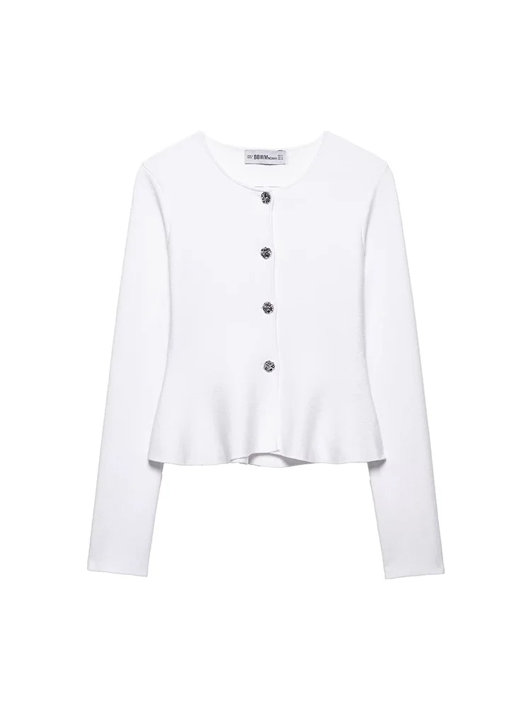 KUCLUT Women Fashion White Single Breasted Knitted Sweater Vintage O-Neck Long Sleeves Female Chic Lady Outfits
KUCLUT Women Fashion White Single Breasted Knitted Sweater Vintage O-Neck Long Sleeves Female Chic Lady Outfits