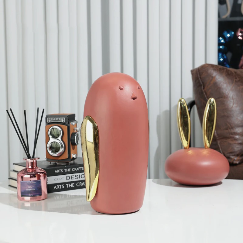 Modern Children'S Room Decoration Sculpture Furnishings Abstract Resin Crafts Gold Ears Pink Rabbit Resin Arts Home Decoration
Modern Children'S Room Decoration Sculpture Furnishings Abstract Resin Crafts Gold Ears Pink Rabbit Resin Arts Home Decoration