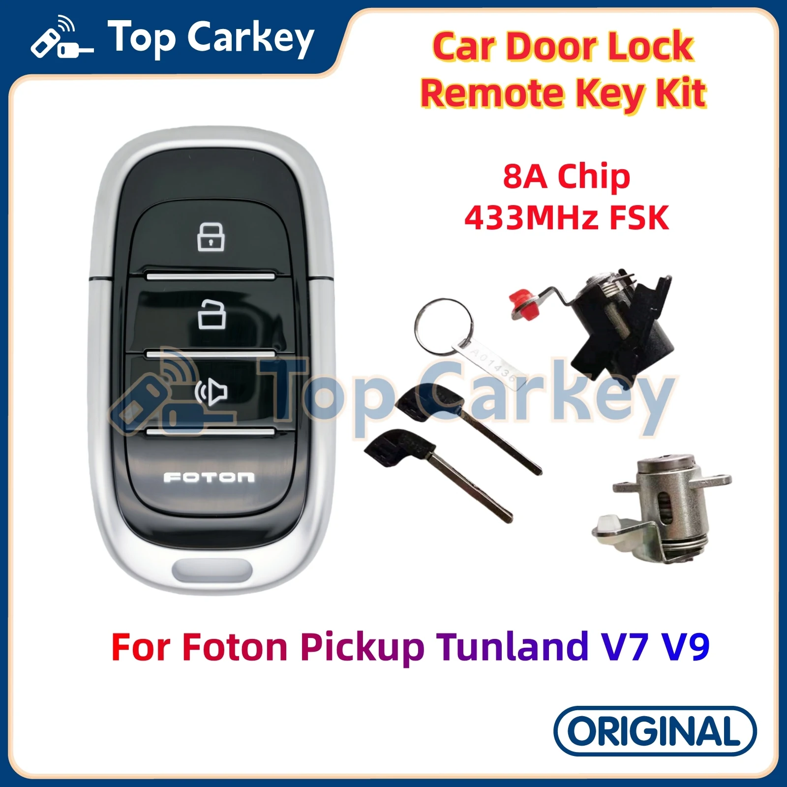 Оригинальный смарт-ключ TopCarkey ID8A чип 433 МГц для Foton Pickup V7 V9 Tunland V7 Tunland V9, комплект дистанционного ключа для автомобильного дверного замка
Оригинальный смарт-ключ TopCarkey ID8A чип 433 МГц для Foton Pickup V7 V9 Tunland V7 Tunland V9, комплект дистанционного ключа для автомобильного дверного замка