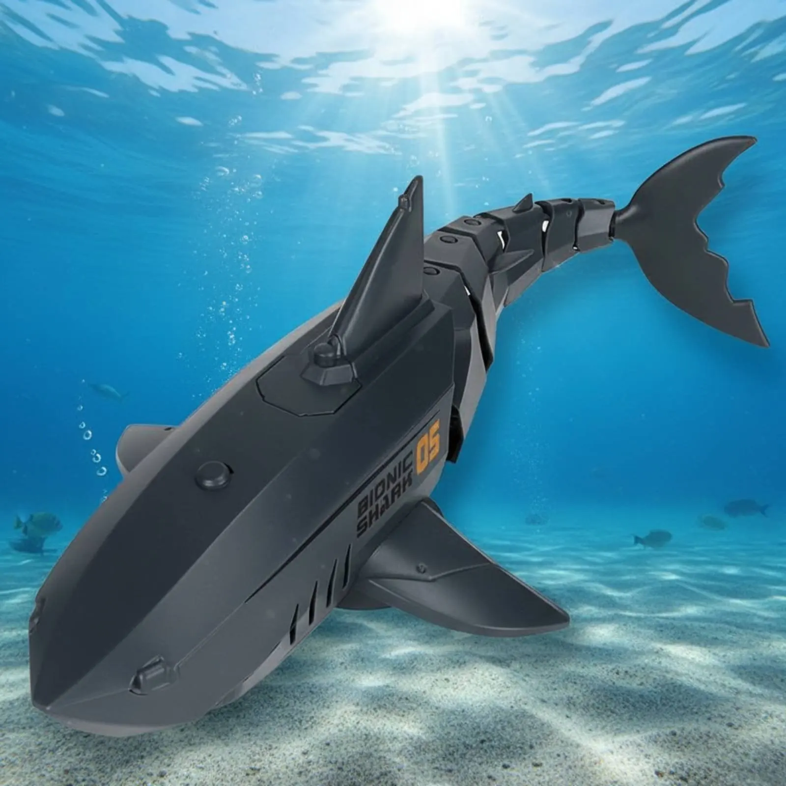 RC Shark Boat Battery-Powered Wireless Control Shark Waterproof Design Twin Engine for Children, Pool, Bathtub
RC Shark Boat Battery-Powered Wireless Control Shark Waterproof Design Twin Engine for Children, Pool, Bathtub