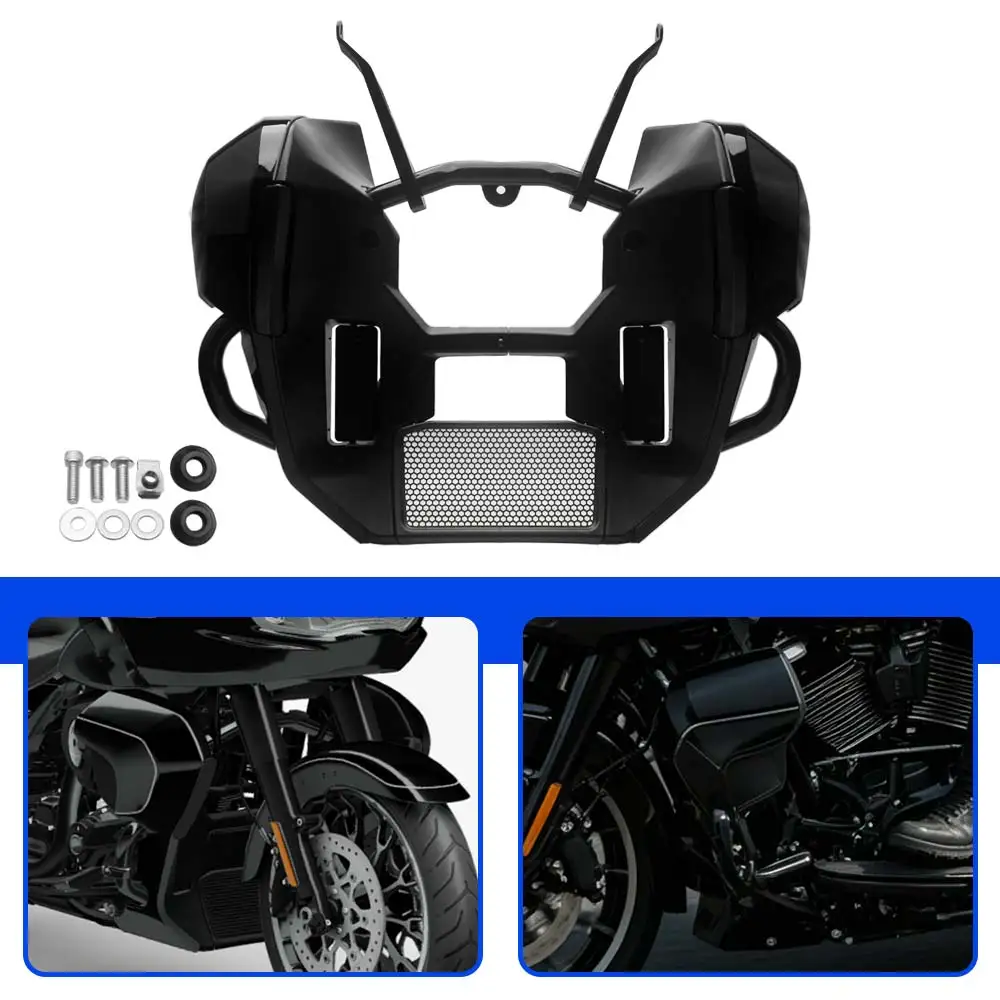 Motorcycle Black Engine Guard/1 Set Fairing Lowers+1 Pair Fairing Supports Kit For Harley CVO Street Glide Limited FLHXLSE 2026
Motorcycle Black Engine Guard/1 Set Fairing Lowers+1 Pair Fairing Supports Kit For Harley CVO Street Glide Limited FLHXLSE 2026