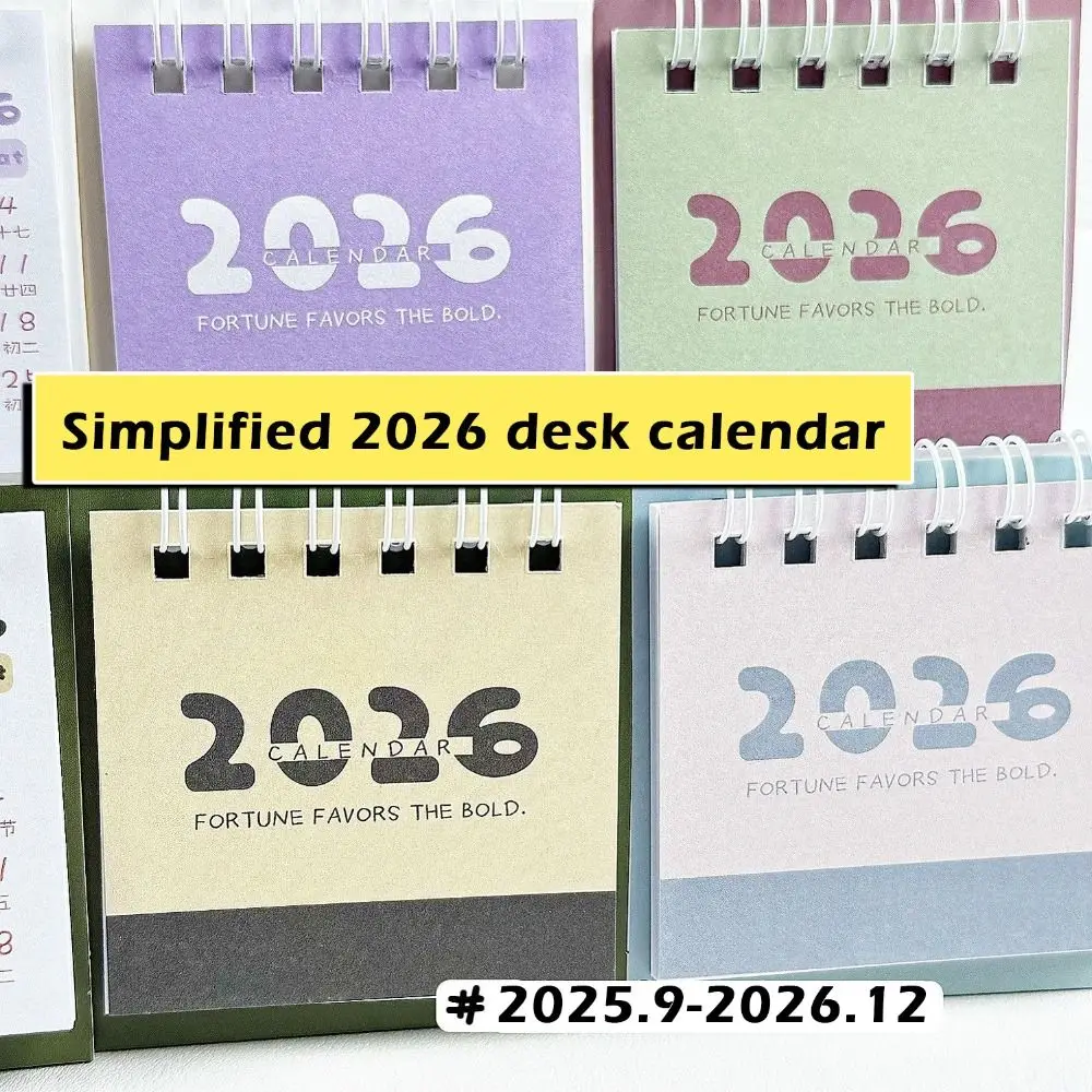High Quality Mini 2026 Calendar Double Coil Portable Desk Calendar Calendar Ornaments New Year Gifts
High Quality Mini 2026 Calendar Double Coil Portable Desk Calendar Calendar Ornaments New Year Gifts