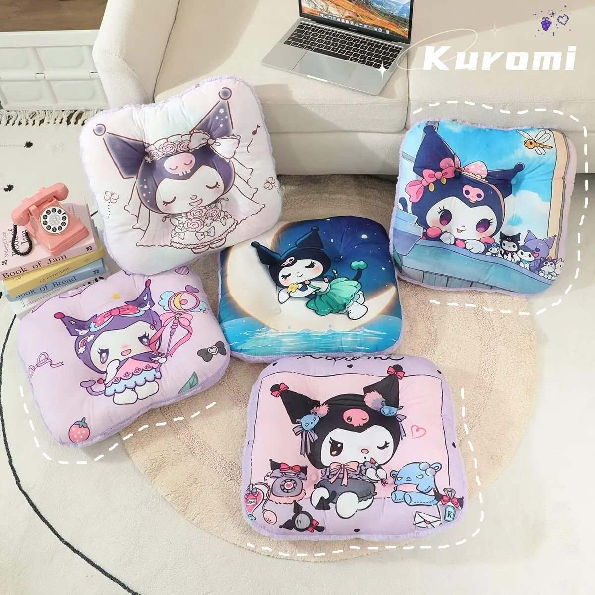 Sanrio Kuromi очень мягкая подушка для сиденья в японском стиле, подушка для сидения, подушка для спинки стула, домашний декор
Sanrio Kuromi очень мягкая подушка для сиденья в японском стиле, подушка для сидения, подушка для спинки стула, домашний декор