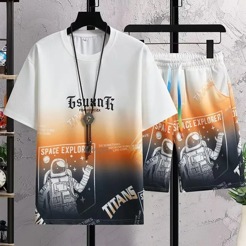 Shanshao Apparel, новый летний мужской комплект из 2 предметов: градиент цвета, модный повседневный молодежный спортивный модный комплект шорт для внешней торговли
Shanshao Apparel, новый летний мужской комплект из 2 предметов: градиент цвета, модный повседневный молодежный спортивный модный комплект шорт для внешней торговли
