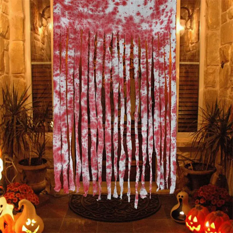 Halloween Decoration Doorway Curtains Blood Handprints Gauze Bandage Door Curtain Halloween Scary Haunted House Horror Props 
Halloween Decoration Doorway Curtains Blood Handprints Gauze Bandage Door Curtain Halloween Scary Haunted House Horror Props
