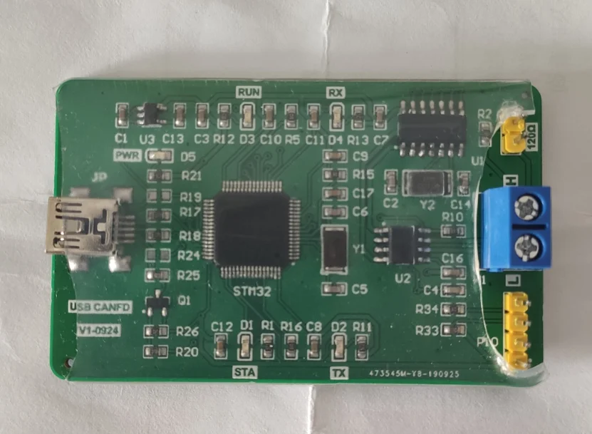 Customized USB to CAN FD usb canfd host computer CANFD interface card debugging tool source code