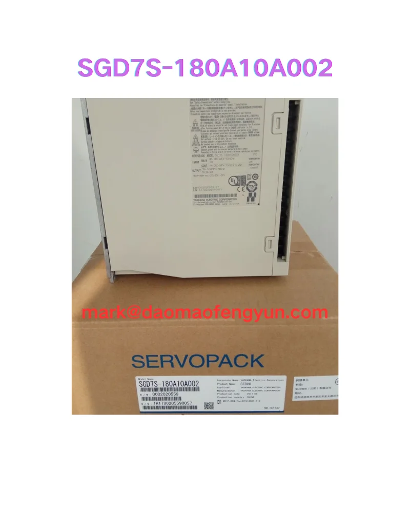SGD7S-180A10A002 New servo motor
SGD7S-180A10A002 New servo motor
