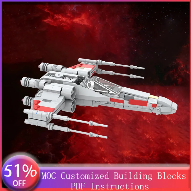 Конструктор «Звездный истребитель T65B» серо-красный, 586 деталей, обновленная версия 2.0, MOC, модульная сборка, DIY, подарок для мальчика на праздник
Конструктор «Звездный истребитель T65B» серо-красный, 586 деталей, обновленная версия 2.0, MOC, модульная сборка, DIY, подарок для мальчика на праздник