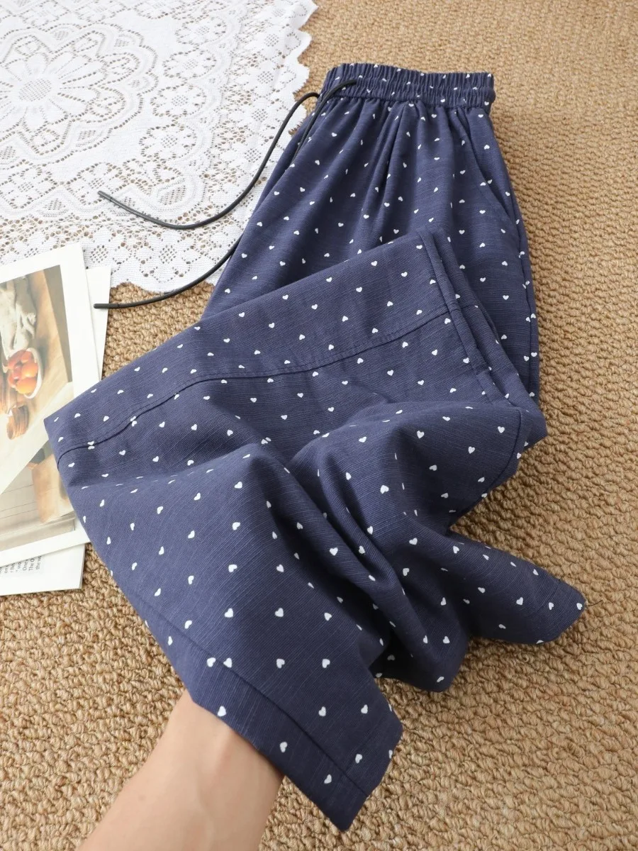 Casual Polka Dot Wide Leg Pants Loose Fit Versatile Knife Trousers Comfortable Loose Women's plus Size Casual Pants
Casual Polka Dot Wide Leg Pants Loose Fit Versatile Knife Trousers Comfortable Loose Women's plus Size Casual Pants