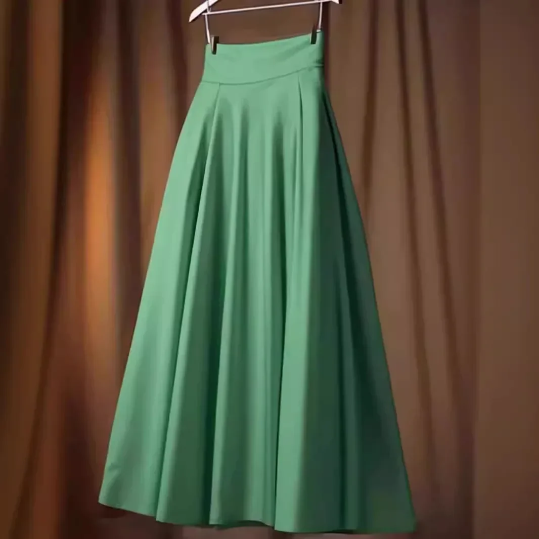 Pop 2024 New High-End Slimming Medium-Length A- Line Green Skirt For Women Summer Style High-Waisted Ultra-Fabulous Look
Pop 2024 New High-End Slimming Medium-Length A- Line Green Skirt For Women Summer Style High-Waisted Ultra-Fabulous Look