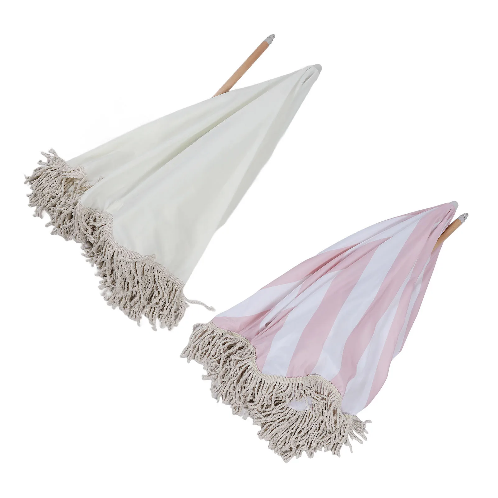 Patio Umbrella Table Umbrella Stylish Fringe UV Proof Wooden Pole Easy Assembly 8 Fiberglass Ribs with Carry Bag for Beach
Patio Umbrella Table Umbrella Stylish Fringe UV Proof Wooden Pole Easy Assembly 8 Fiberglass Ribs with Carry Bag for Beach