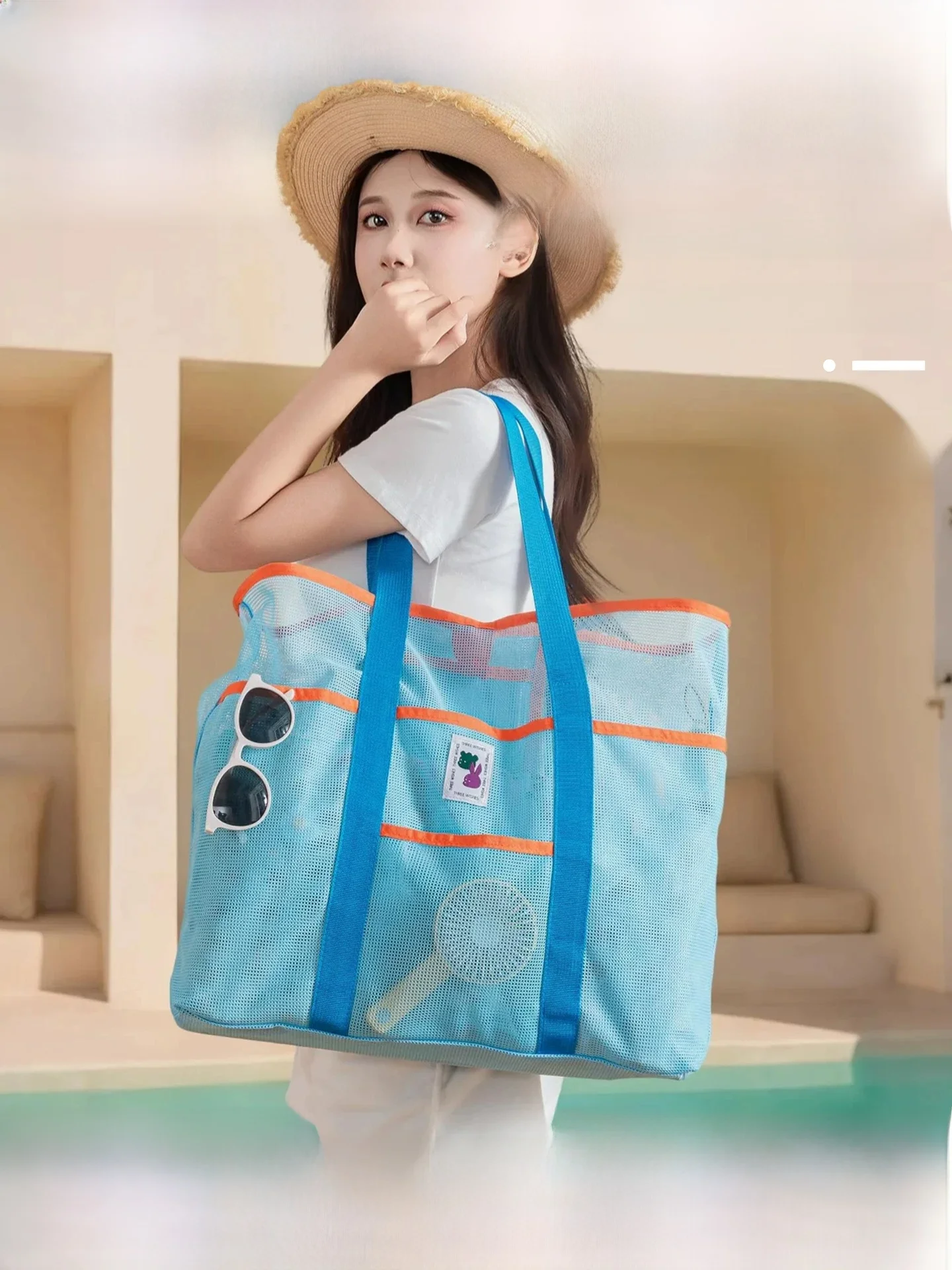 Large Travel Beach Equipment Sandbag Children's Toy Storage Bag Portable Handheld Swimming Net Bag Multi-Functional oulder Bag
Large Travel Beach Equipment Sandbag Children's Toy Storage Bag Portable Handheld Swimming Net Bag Multi-Functional oulder Bag