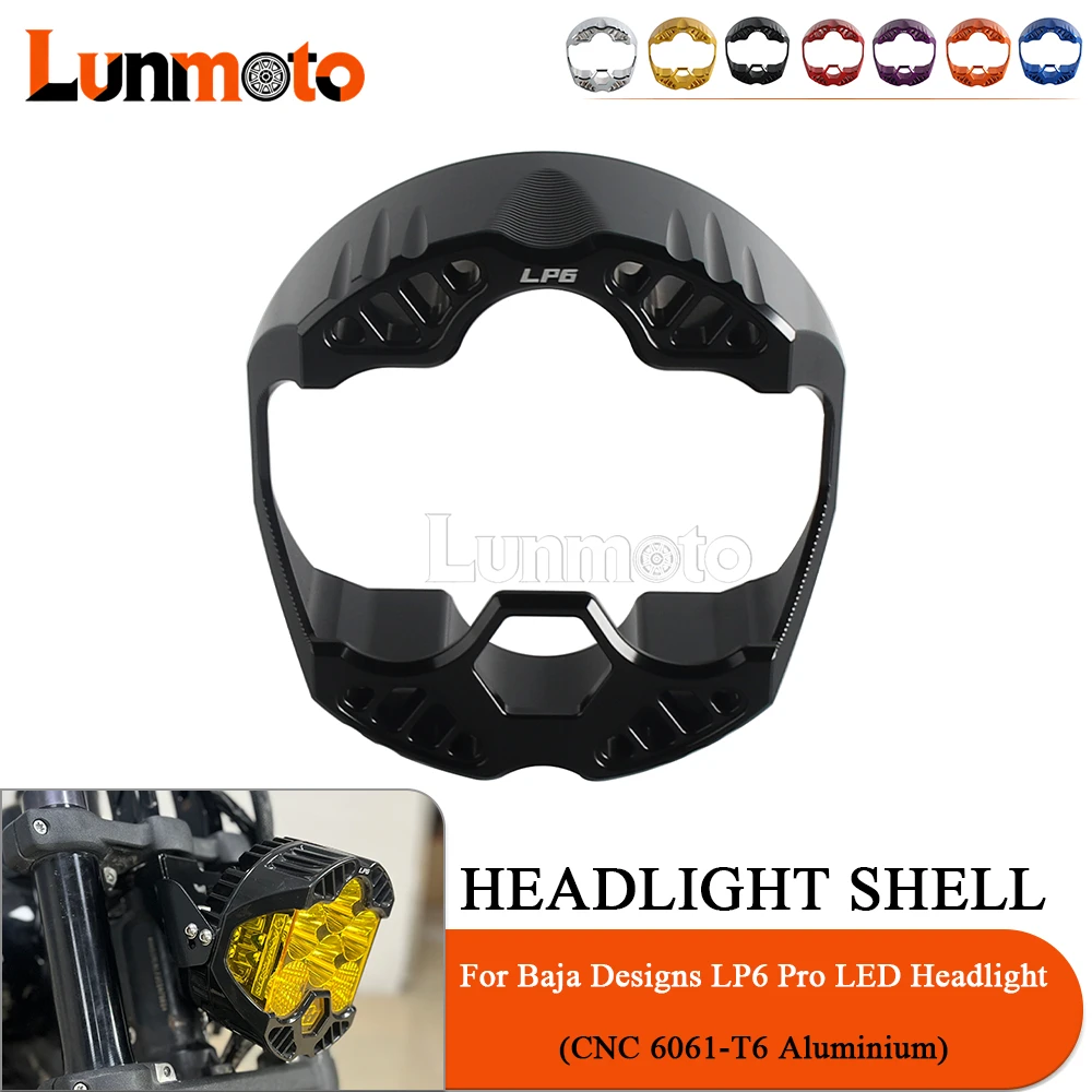For Baja Designs LP6 Pro LED Headlamp Housing Cover LED Headlight Shell For Harley Touring Softail Street Bob Motorcycle Car UTV
For Baja Designs LP6 Pro LED Headlamp Housing Cover LED Headlight Shell For Harley Touring Softail Street Bob Motorcycle Car UTV