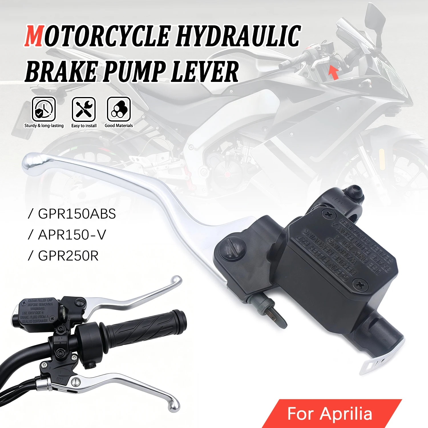 For Aprilia GPR150 ABS APR150 V APR150-V GPR250R 22mm Front Brake Clutch Master Cylinder CNC Brake Pump Hydraulic Pump Lever
For Aprilia GPR150 ABS APR150 V APR150-V GPR250R 22mm Front Brake Clutch Master Cylinder CNC Brake Pump Hydraulic Pump Lever