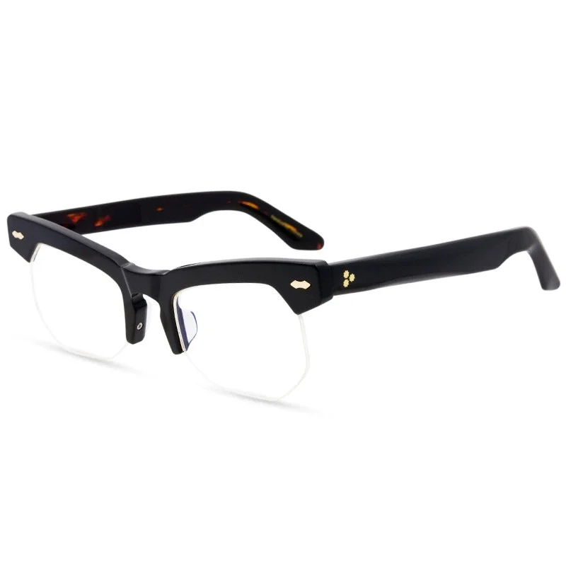 Belight Optical Polygon Cat Eye Half Rimless Handmade Acetate Men Women Unisex Vintage Retro Eyeglasses Prescription Lens 9623
Belight Optical Polygon Cat Eye Half Rimless Handmade Acetate Men Women Unisex Vintage Retro Eyeglasses Prescription Lens 9623