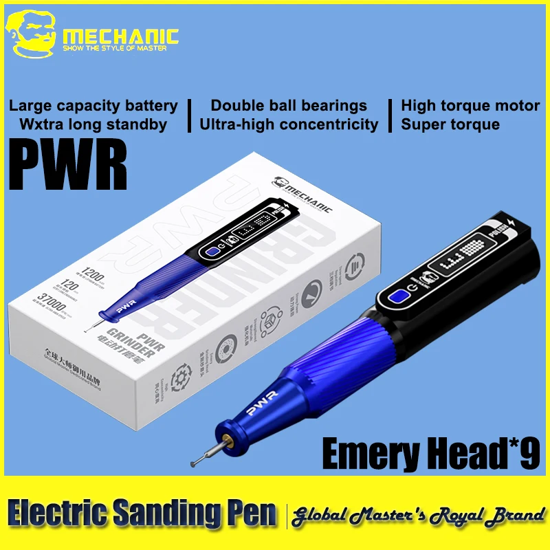 Электрический гравировальный инструмент MECHANIC PWR с цифровым дисплеем, большой емкостью и высокой скоростью для гравировки чипов, резки материнских плат и кронштейнов
Электрический гравировальный инструмент MECHANIC PWR с цифровым дисплеем, большой емкостью и высокой скоростью для гравировки чипов, резки материнских плат и кронштейнов
