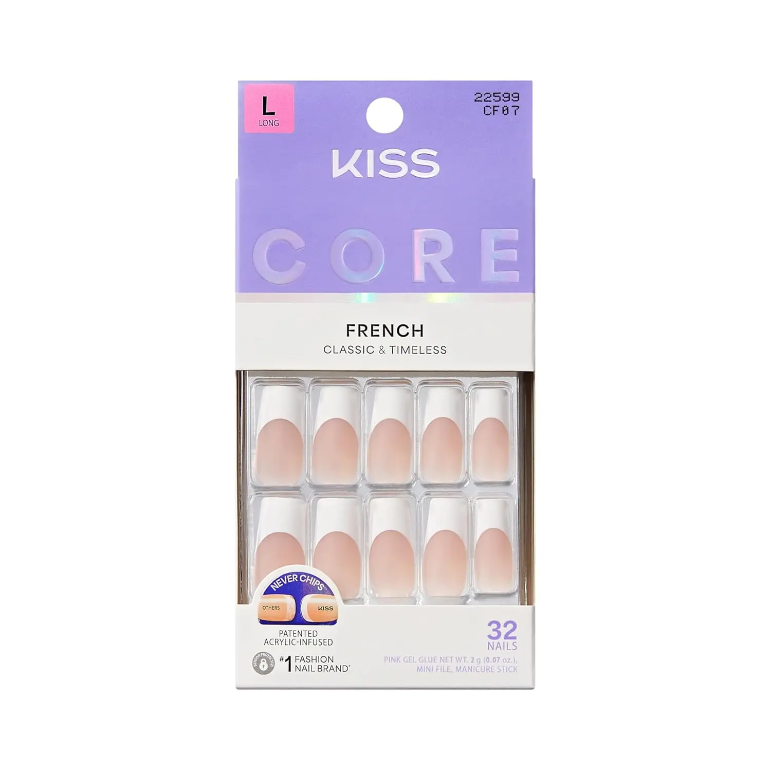 32Pcs Long Square Press On Nails, White, Includes Glue & Tools, Easy Apply, Lasts 14 Days
32Pcs Long Square Press On Nails, White, Includes Glue & Tools, Easy Apply, Lasts 14 Days