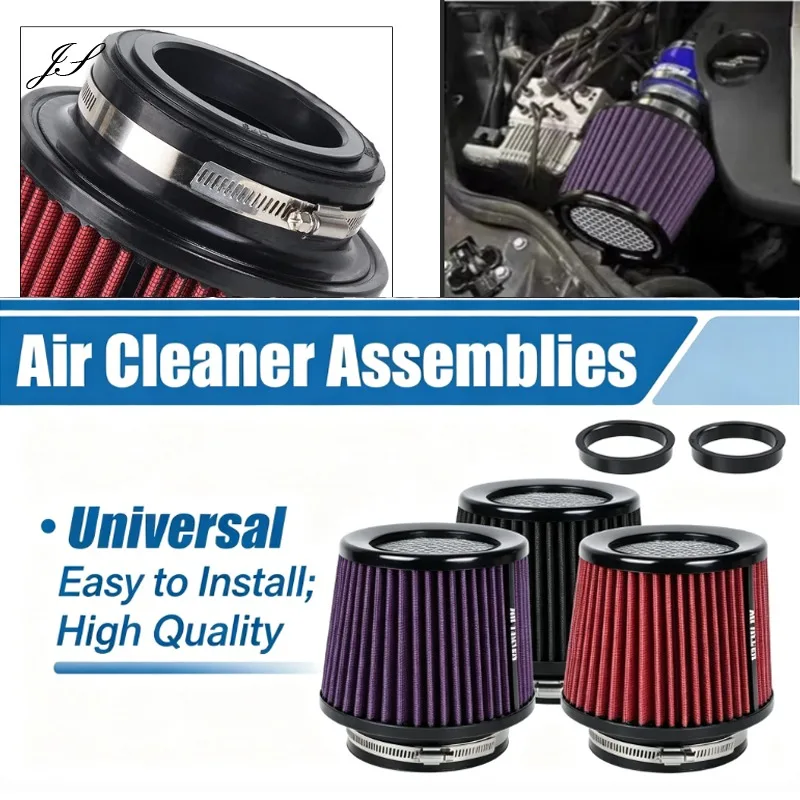 3-4inch Universal Three Sizes Race Car High Flow Cold Air Intake Air Filter Conical Washable Air Filters Car Accessory
3-4inch Universal Three Sizes Race Car High Flow Cold Air Intake Air Filter Conical Washable Air Filters Car Accessory